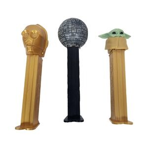Star Wars PEZ Dispenser Lot C-3PO Death Star Grogu Baby Yoda Collectibles